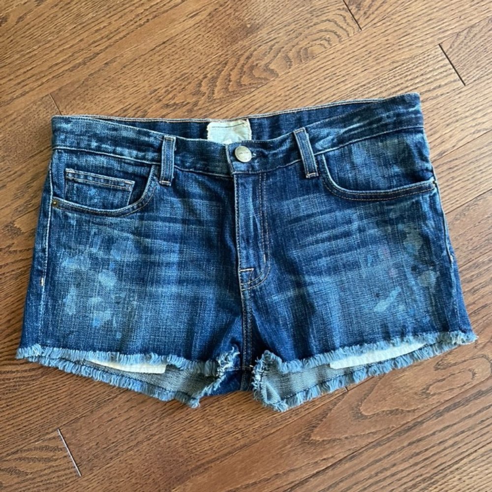 Current/Elliot The Boyfriend Jeans Shorts PAINT sz 26